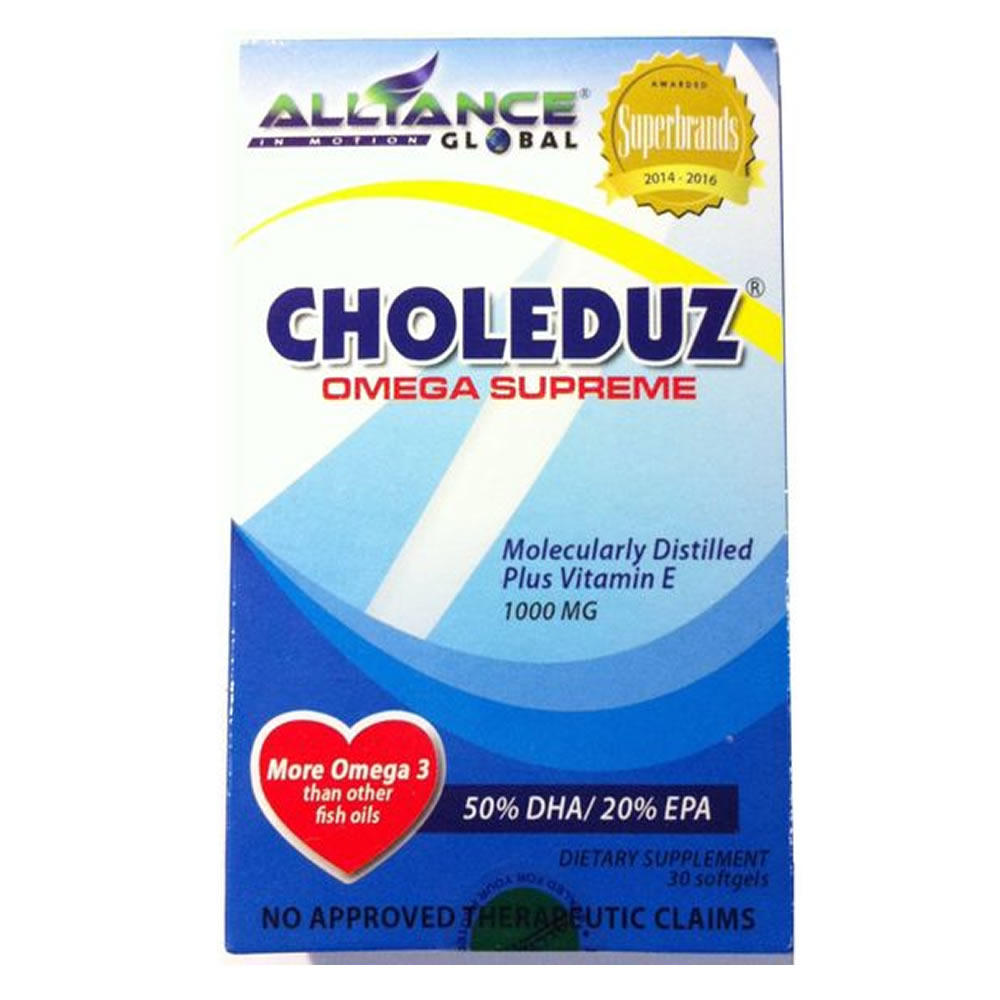 Choleduz Omega Supreme. 30 softgels per box